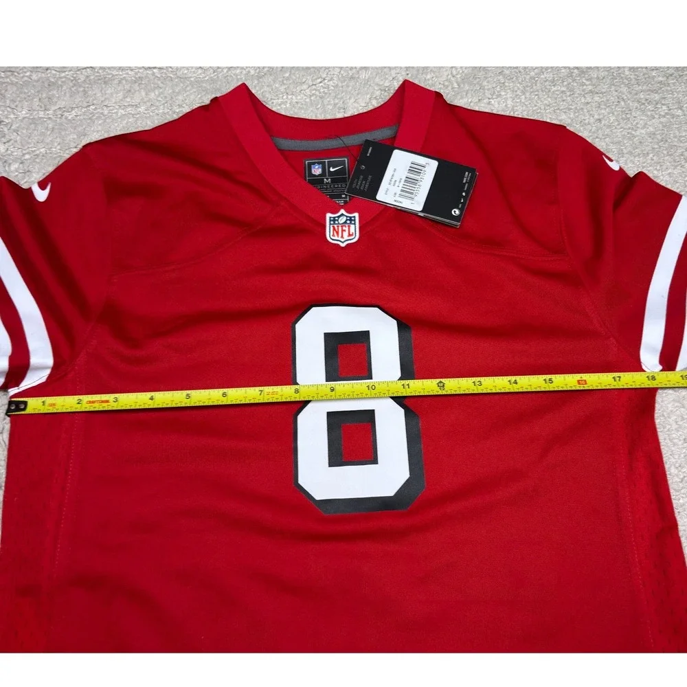 Nike San Francisco‎ 49ers Jersey Kids Medium Red Number 8 NFL Football NWT